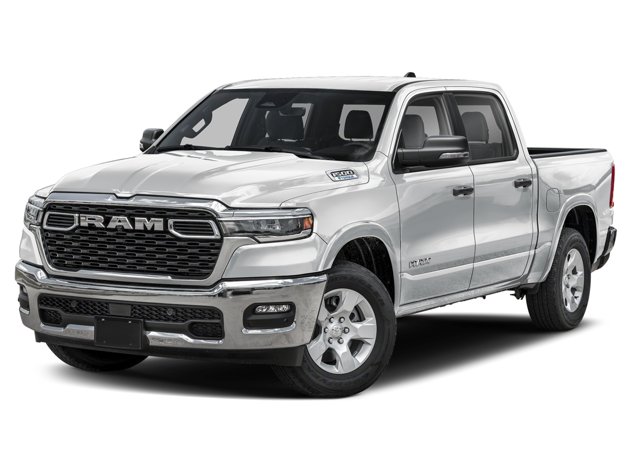 2026 RAM 1500 Big Horn in Bright White Clearcoat — front three-quarter view