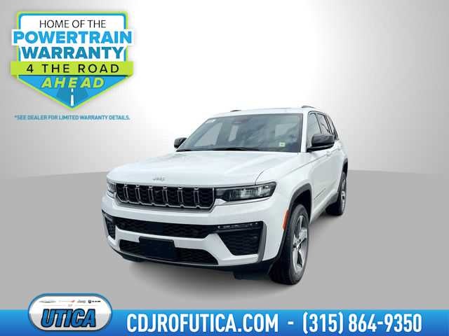 2026 Jeep Grand Cherokee GRAND CHEROKEE LIMITED 4X4 in Bright White Clear-Coat Exterior Paint — front three-quarter view