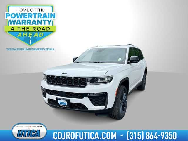 2026 Jeep Grand Cherokee GRAND CHEROKEE L 85TH ANNIVERSARY EDITION 4X4 in Bright White Clear-Coat Exterior Paint — front three-quarter view