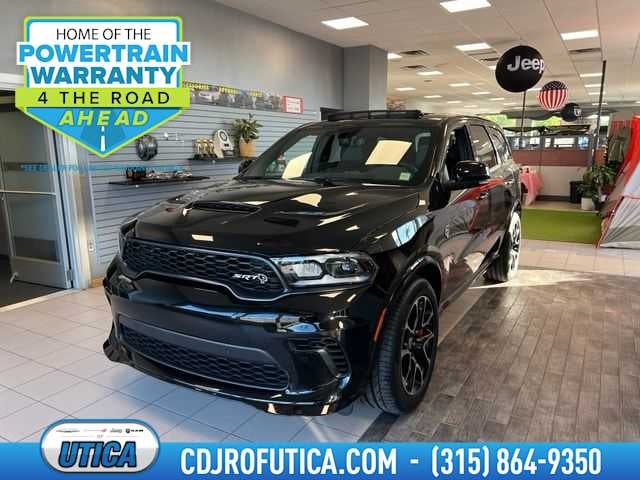 2026 Dodge Durango DURANGO SRT HELLCAT AWD in Diamond Black Clear-Coat Exterior Paint — front three-quarter view