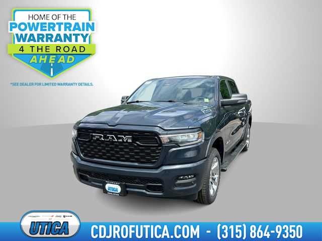 2026 RAM Ram 1500 RAM 1500 BIG HORN CREW CAB 4X4 5'7' BOX in Forged Blue Metallic Exterior Paint — front three-quarter view