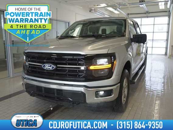 2024 Ford F-150 XLT in Iconic Silver Metallic — front three-quarter view