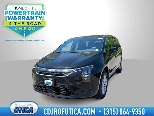 2027 Chrysler Pacifica PACIFICA SELECT AWD in Diamond Black Crystal Pearl-Coat Exterior Paint — front three-quarter view
