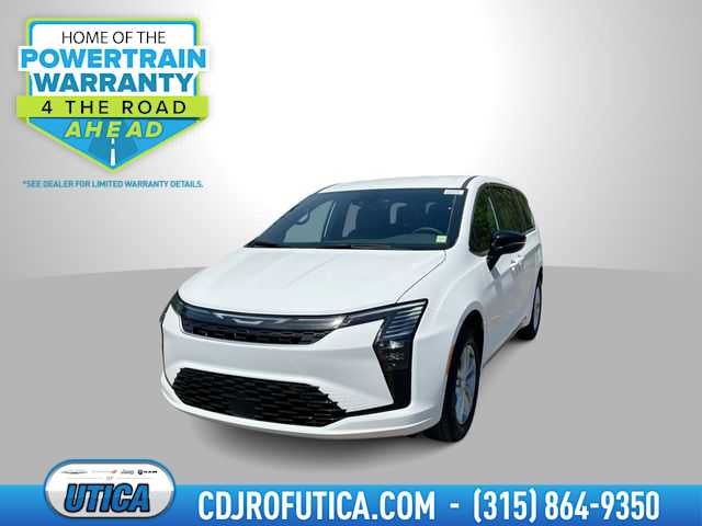 2027 Chrysler Pacifica PACIFICA SELECT AWD in Bright White Clear-Coat Exterior Paint — front three-quarter view