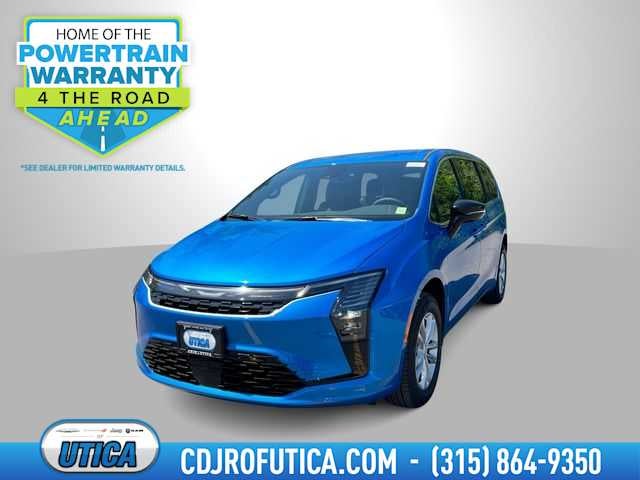 2027 Chrysler Pacifica PACIFICA SELECT AWD in Hydro Blue Pearl-Coat Exterior Paint — front three-quarter view