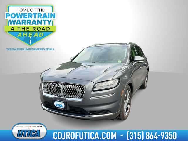 2022 Lincoln Nautilus Reserve in Asher Gray Metallic Clearcoat — front three-quarter view