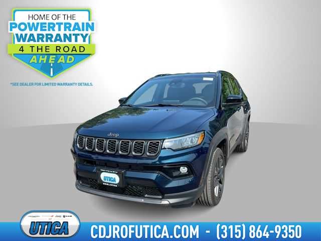 2026 Jeep Compass COMPASS LIMITED ALTITUDE 4X4 in Fathom Blue Pearl-Coat Exterior Paint — front three-quarter view