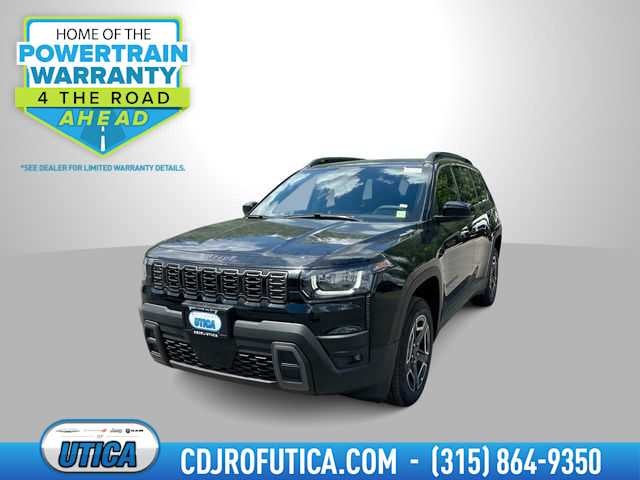 2026 Jeep Cherokee CHEROKEE LIMITED 4X4 in Diamond Black Crystal Pearl-Coat Exterior Paint — front three-quarter view