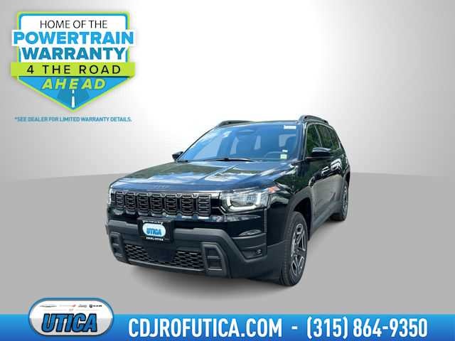 2026 Jeep Cherokee CHEROKEE LIMITED 4X4 in Diamond Black Crystal Pearl-Coat Exterior Paint — front three-quarter view