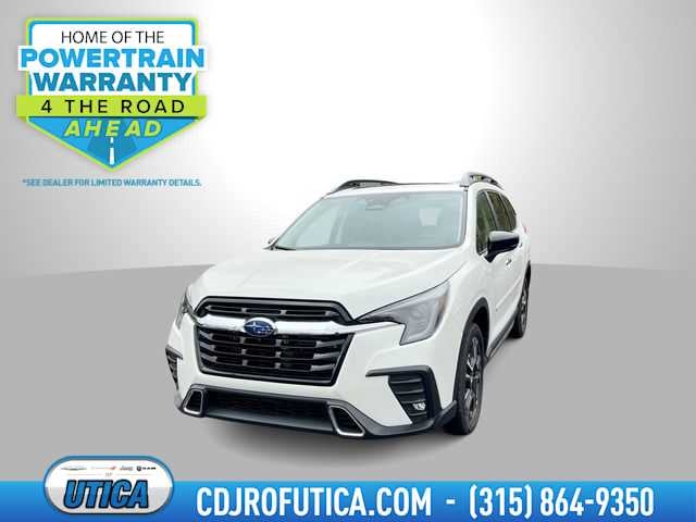 2025 Subaru Ascent Touring 7-Passenger in Crystal White Pearl — front three-quarter view
