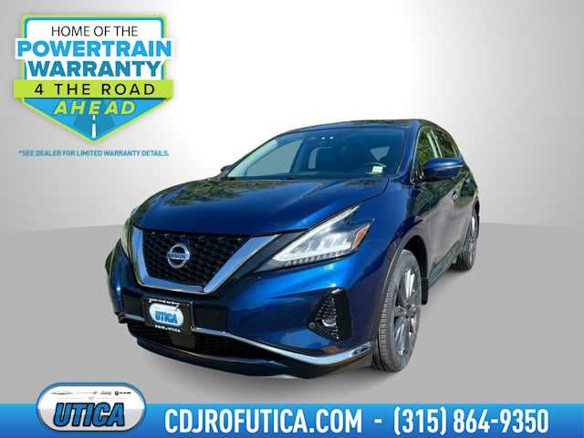 2021 Nissan Murano SV Intelligent AWD in Deep Blue Pearl — front three-quarter view