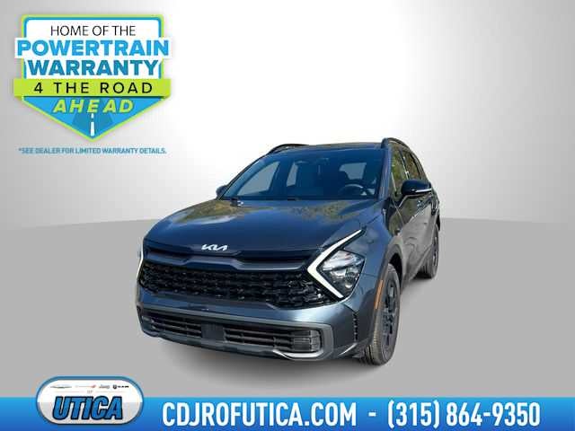 2023 Kia Sportage X-Pro in Gravity Gray — front three-quarter view