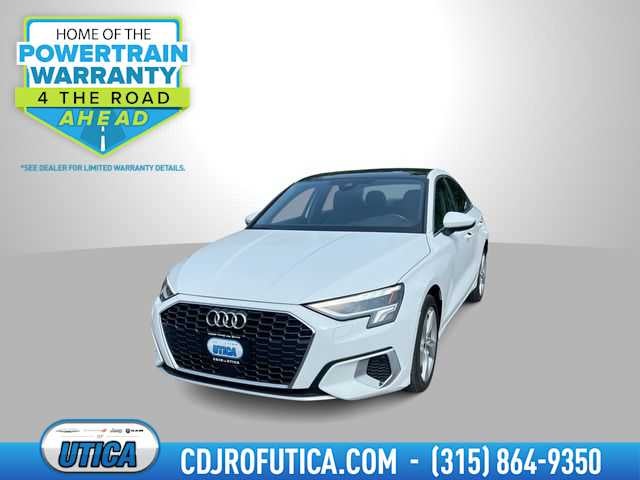 2023 Audi A3 Premium 40 TFSI Front-Wheel Drive S tronic in White — front three-quarter view