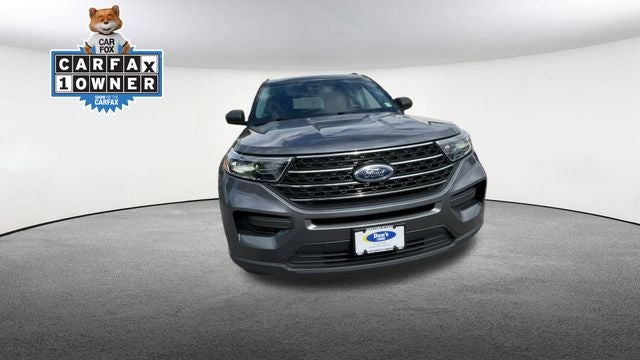 2022 Ford Explorer — rear three-quarter view