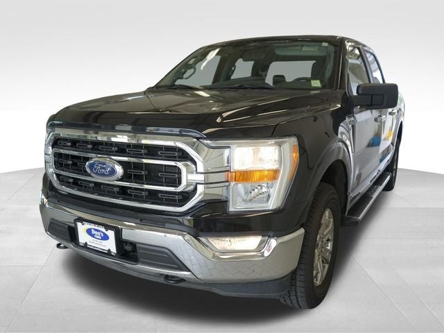 2023 Ford F-150 XL in Agate Black Metallic — front three-quarter view