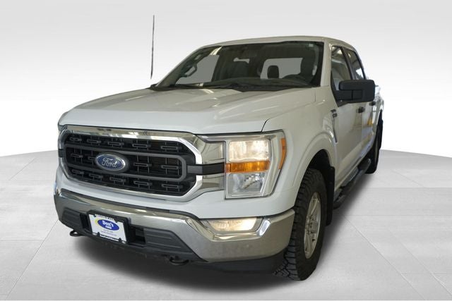 2022 Ford F-150 XLT in White — front three-quarter view