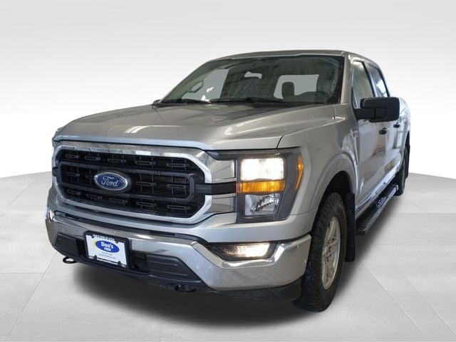 2023 Ford F-150 XLT in Silver — front three-quarter view