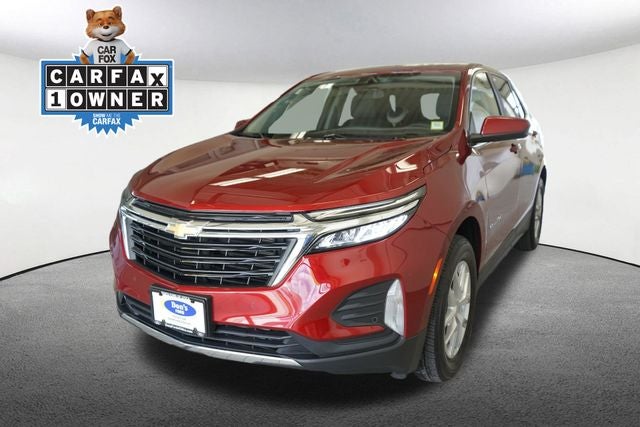 2023 Chevrolet Equinox LT in Radiant Red Tintcoat — front three-quarter view