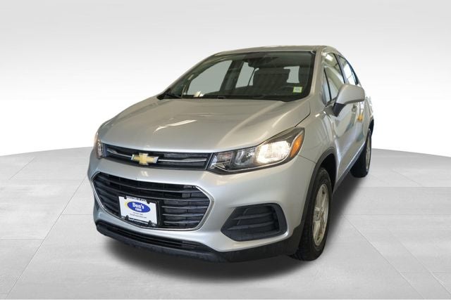 2018 Chevrolet Trax LS in Silver Ice Metallic — front three-quarter view