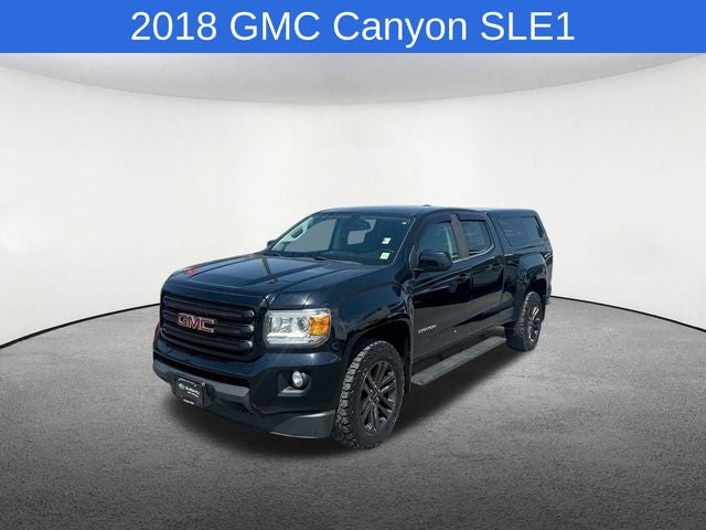 2018 GMC Canyon SLE1 in Black — front three-quarter view