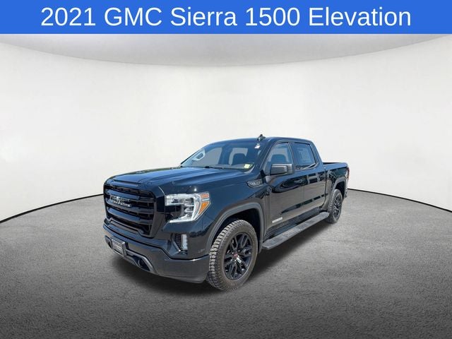 2021 GMC Sierra 1500 Elevation in Onyx Black — front three-quarter view