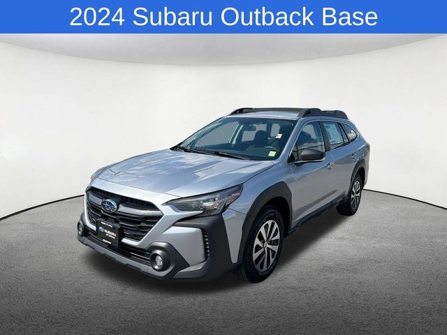 2024 Subaru Outback 2.5i in Ice Silver Metallic — front three-quarter view