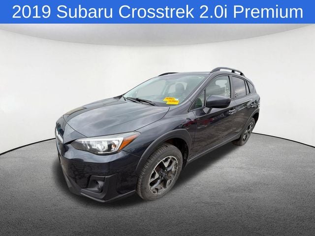 2019 Subaru Crosstrek 2.0i Premium in Dark Gray Metallic — front three-quarter view