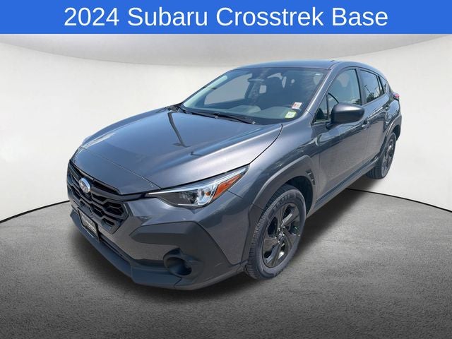 2024 Subaru Crosstrek Base in Magnetite Gray Metallic — front three-quarter view