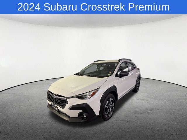 2024 Subaru Crosstrek Premium in Crystal White Pearl — front three-quarter view