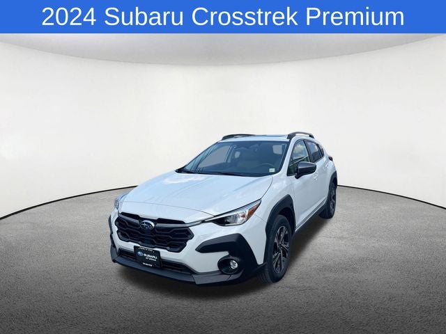 2024 Subaru Crosstrek Premium in Crystal White Pearl — front three-quarter view