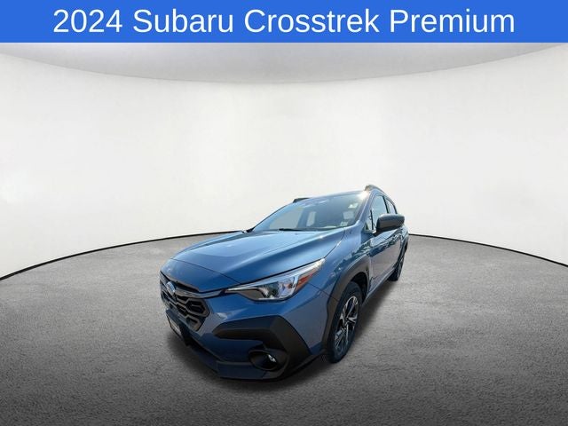 2024 Subaru Crosstrek Premium in Horizon Blue Pearl — front three-quarter view