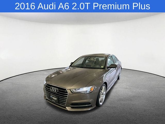 2016 Audi A6 2.0T Premium Plus quattro in Gray Metallic — front three-quarter view